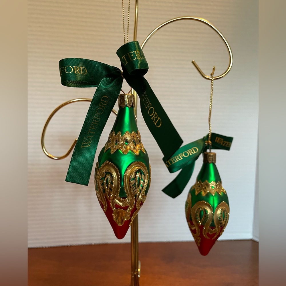 Waterford Peacock Grande Icicles Ornaments. Great Used Condition. - Picture 8 of 12